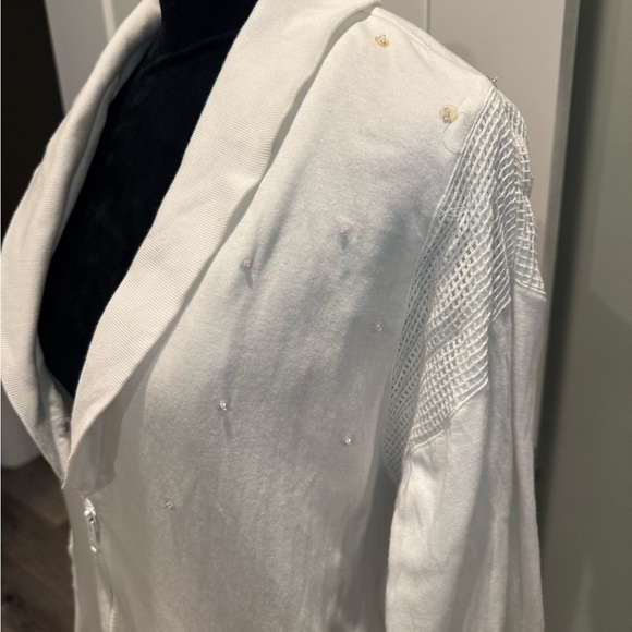 Vintage IB Diffusions Half Zip With Embroidered Fish Sequins Appliqué Beads - Picture 5 of 11